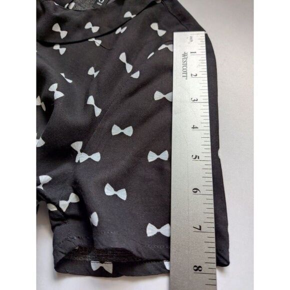 Junior Divided H&M Black White Bows Mini Dress Size 8‎ - Picture 6 of 10
